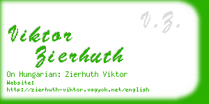 viktor zierhuth business card